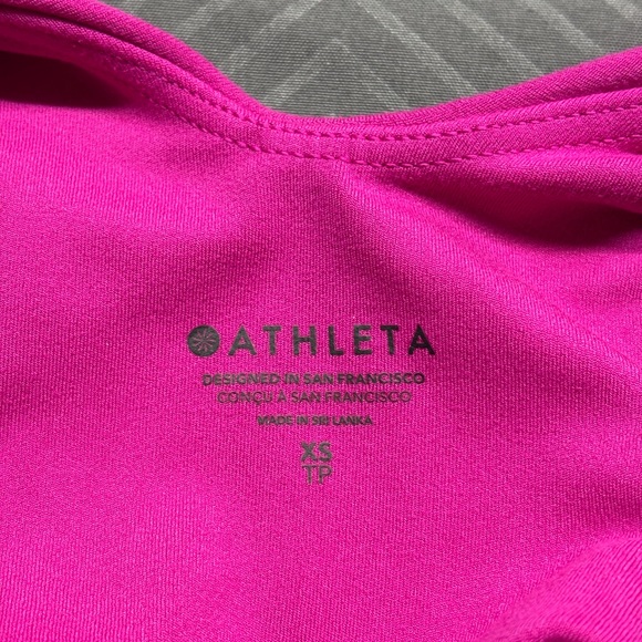 Athleta Women’s Fuchsia Halter Neck Tank Top Size XS - Picture 3 of 5
